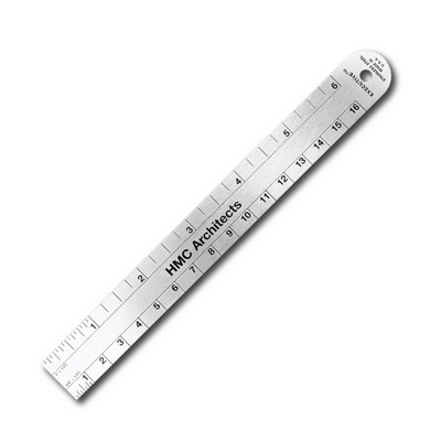 6.75" x .75" Stainless Steel Architectural Ruler