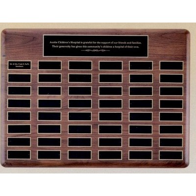 Perpetual Plaque w/ 48 Extra Large Individual Plates (22"x30")