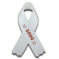 Printed Right To Life Awareness Ribbon Pin (3 1/2")