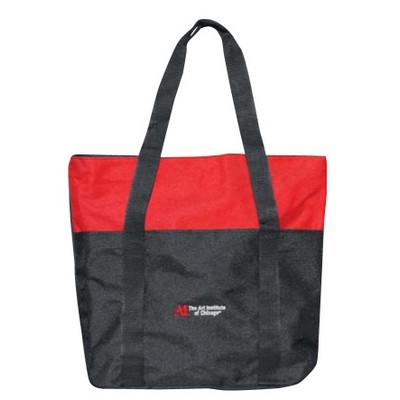 Zippered Tote Bag w/Interior Slip Pocket