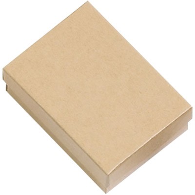 Kraft Paper Cotton Filled Box (3"x 2¼"x 1")