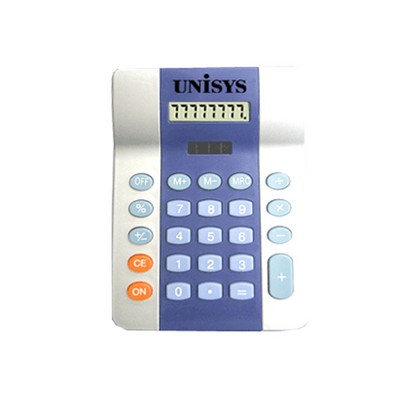 Eight Digit Two Tone Handheld/ Desktop Calculator