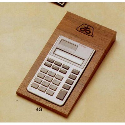 3-1/2"x7" Walnut Calculator Holder (4g)