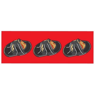 Fireman Hat Panoramic Badge w/ Bar Pin