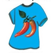 Chili Peppers T-Shirt Lapel Pin