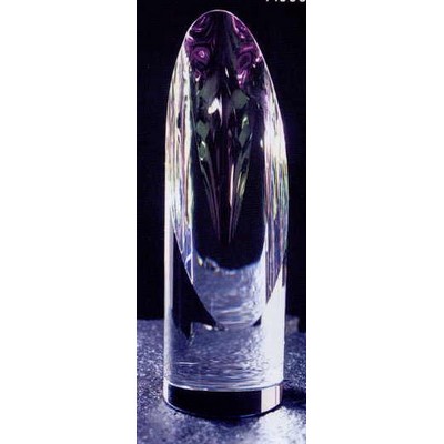 Crystal Rainbow Slant Cylinder (5"x1 9/16")