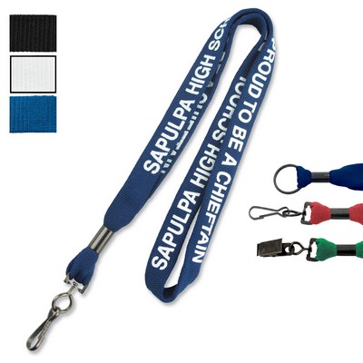 5-Day 5/8" Tubular Custom Silkscreen Lanyards