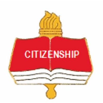 Academic Lapel Pin - 1" Enamel - "Citizenship"