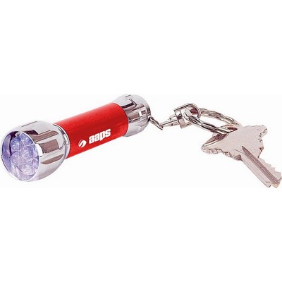 Flashlight Keychain 7 Bulb High Intensity Light