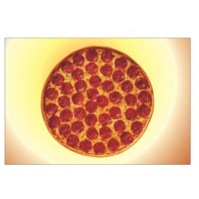 Pizza Rectangle Metal Photo Magnet (2"x3")