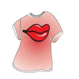 Lips T-Shirt Lapel Pin