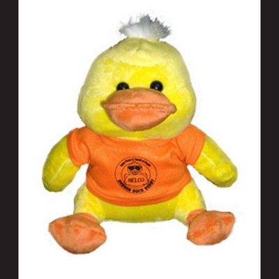 Quincy Duck Stuffed Animal w/Shirt (9")