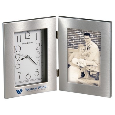 Howard Miller Lewiston Hinged Metal Clock/ Picture Frame