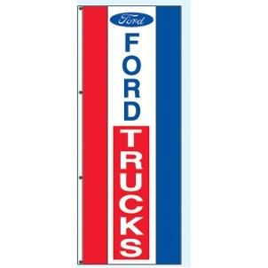 Single Faced Interceptor® Drape Flags (Center Panel - Ford® Trucks) (3' x 8')