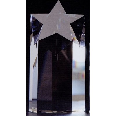 Star Crystal Tower Award (8"x4"x2 1/4")