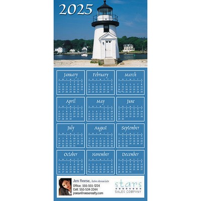 Full Color Z-Fold Calendar Greeting Cards w/Imprinted Envelopes (15"x7")