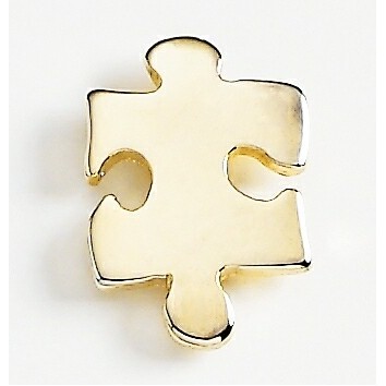 Puzzle Piece Marken Design Cast Lapel Pin (Up to 3/4")