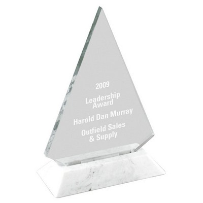 Acrylic Triangle Award w/Pop-In Base