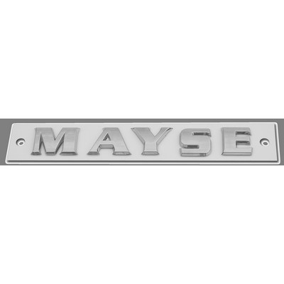 Size 2 Chrome Plated Name Plates - Individual Letter