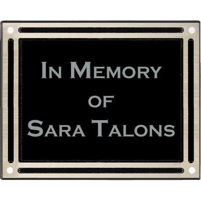 Cast Aluminum Plaque w/ Raised Double Border & 24" Stake (6"x8")