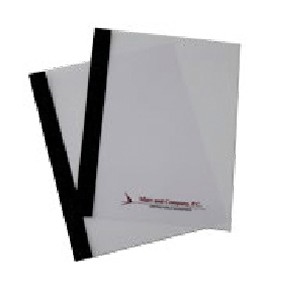 Clear Poly Report Cover w/ Paper Spine - Fastback® Binding