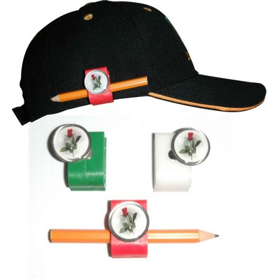 Ultimate Golf Clip Pencil Holder & 1" Domed Custom Ball Marker