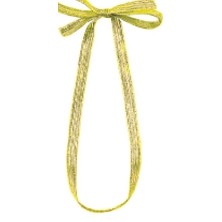 6" Gold Elasti-Loop Ribbon & Bow