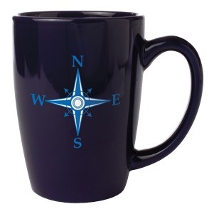 16 Oz. Challenge D Handle Mug (Cobalt Blue)