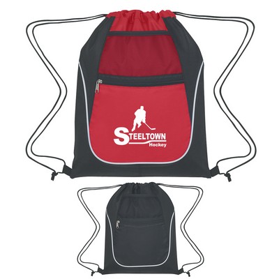 Drawstring Sports Pack With Dual Pockets