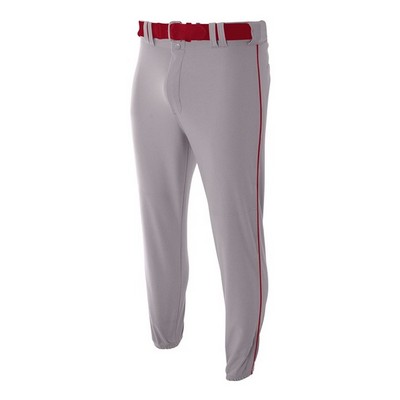 A4 Men's Pro Style Elastic Bottom Baseball Pants