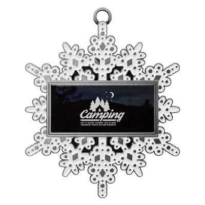 Vibraprint® Snowflake Holiday Ornament (2-1/2")