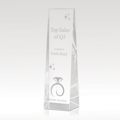 Crystal Tower Award - 9"