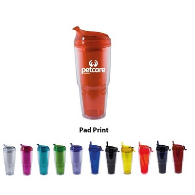 22 Oz. Dual Tumbler w/Straw