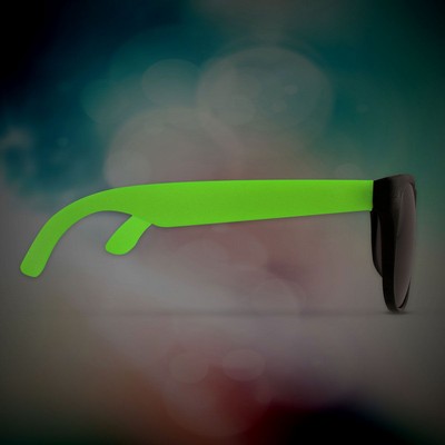 Green Custom Neon Billboard Sunglasses(Blank)