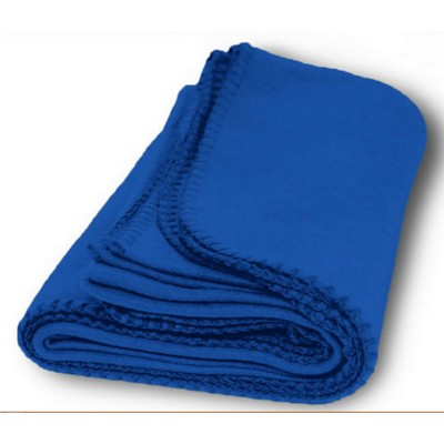 Fleece Blanket 50" X 60"- (Imprinted) - Royal