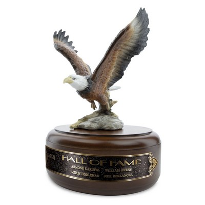 Eagle Award Wood Base - Soaring