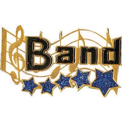 Band Music Award Lapel Pin (1-1/4")