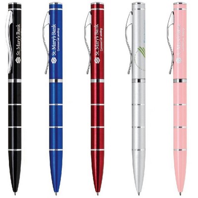 Thor Aluminum Twist Action Ballpoint Pen w/Slim Body