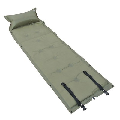 Self-Inflate Mattress with Pillow & Straps - Ribbed