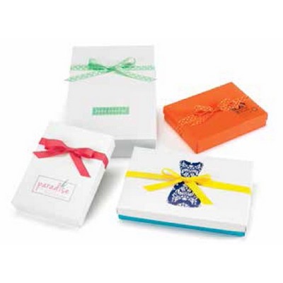 White Gloss & Kraft Folding Apparel Box (17"x 11"x 3")