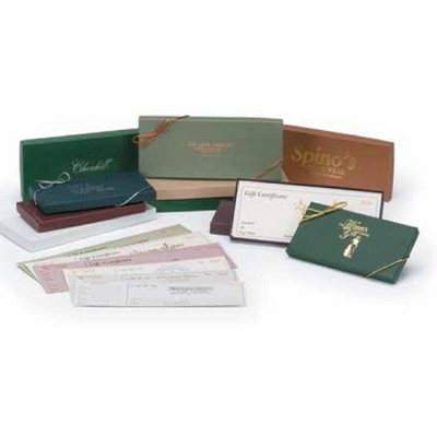 Colored Gift Certificate Boxes (6 3/4"x 3 1/4"x 5/8")