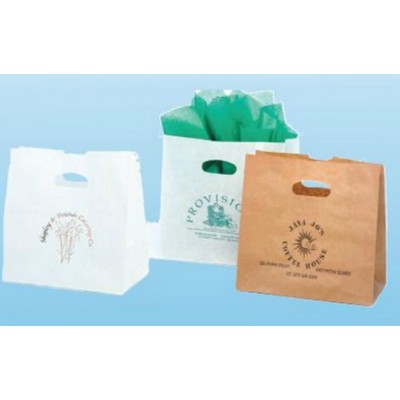 Die Cut Paper Shopping Bag (11"x6"x11")