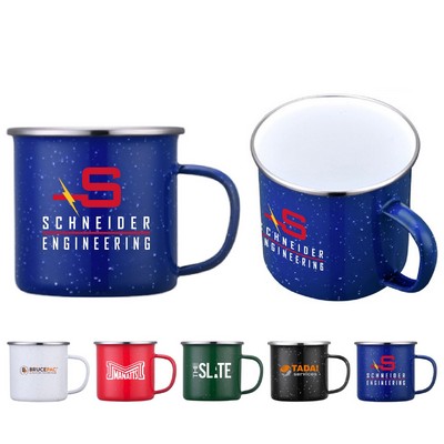 16 oz. Travel Enamelware Non-Slip Grip Mug w/ Handle