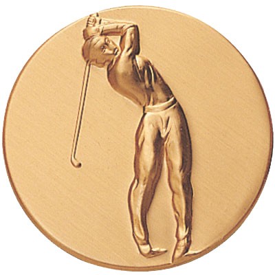 Male Golfer Sports & Game Stamped Medal Inserts