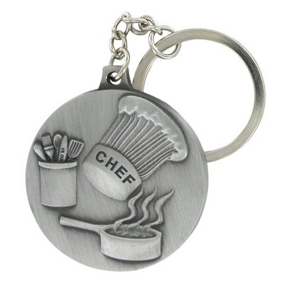 Culinary Arts Pewter Key Chain