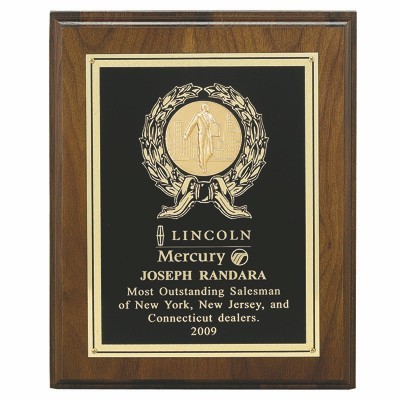 Plaque w/Black Plate Takes Insert (8"x10")