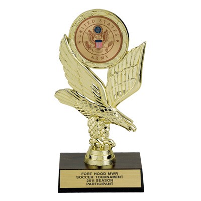 7¼" Eagle Trophy w/2" Medallion Insert