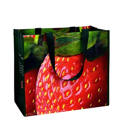 Custom 145g Laminated Woven PP Tote Bag 16"x14"x9"