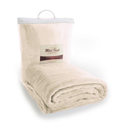 Cloud Mink Touch Throw Blanket (Overseas) - Cream White