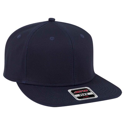 OTTO FLEX 6 Panel Pro Style Stretchable Superior Cotton Twill Square Flat Visor Baseball Cap